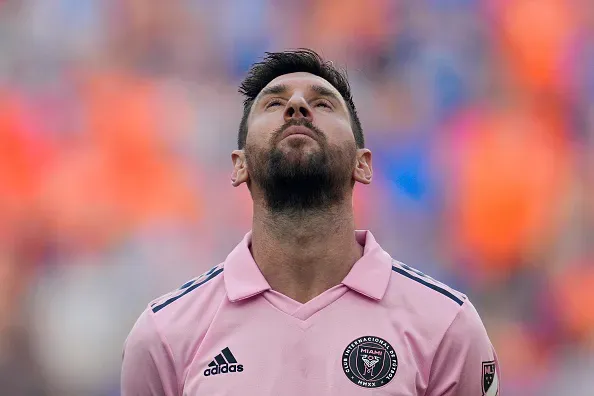 Lionel Messi durante el duelo con el Inter de Miami. Foto: Getty Images