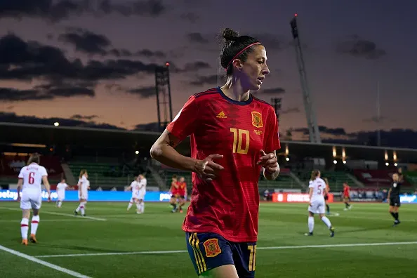 Jennifer Hermoso de la Selección femenil de Futbol de España. Foto: Getty Images