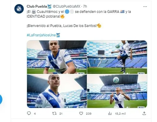 lucas de los santos uruguay refuerzo puebla torneo apertura 2023 liga mx