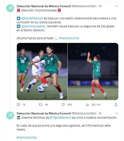 seleccion mexicana femenil sub 20 car entrenamiento fmf clasificatorias copa oro w fecha fifa