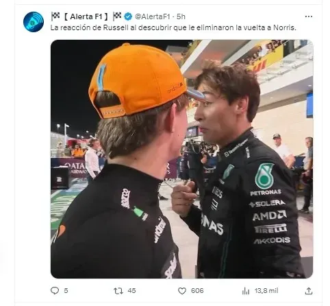 oscar piastri checo perez calificacion gran premio gp de qatar q2 redes sociales red bull max verstappen