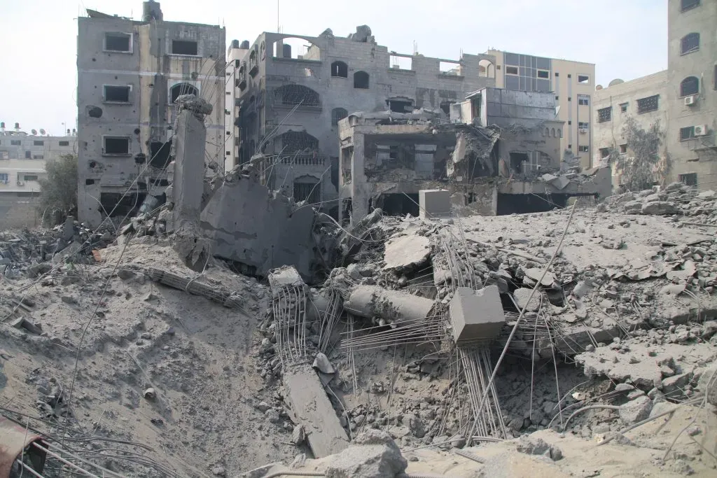 Daños ocasionados tras los ataques israelíes en la llamada Franja de Gaza ()Getty