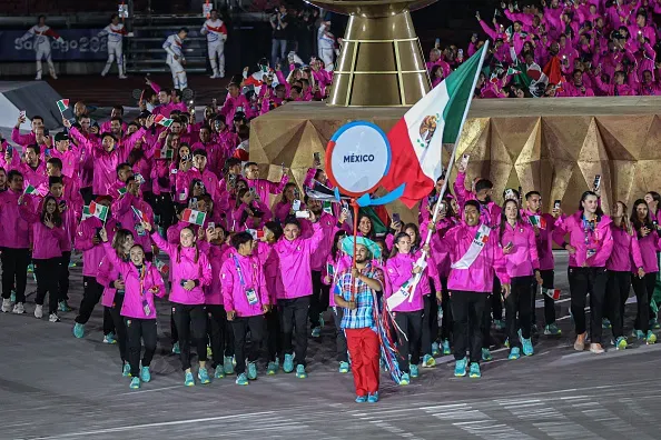 Espectáculo de música y baile en la inauguración de los Juegos Panamericanos de Chile 2023. Foto: Getty images