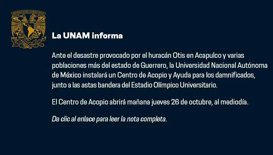 Comunicado de la UNAM (X)