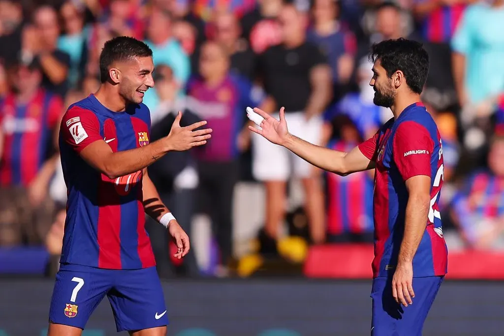 Ilkay Gundogan celebra su anotación ante el Real Madrid (Getty)