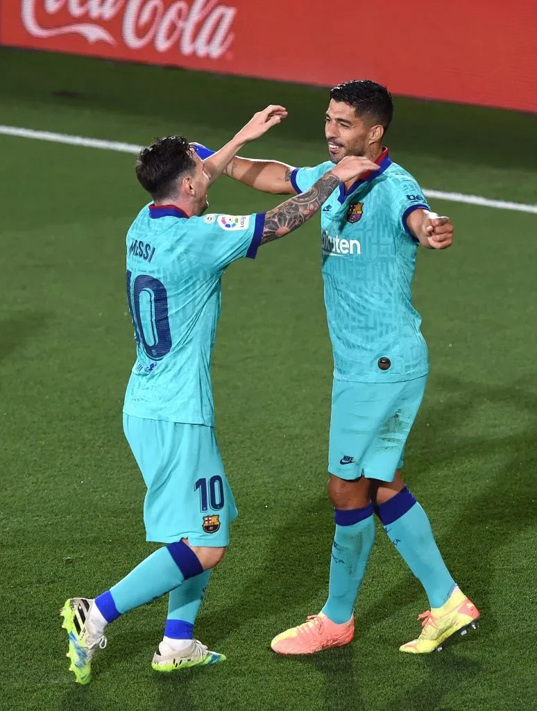 Suárez y Messi formaron una legendaria dupla en el Barcelona. | Getty Images