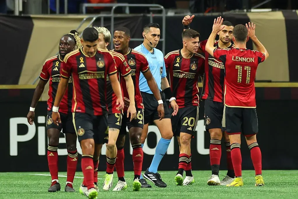 El Atlanta United celebra la anotación del griego (Getty)