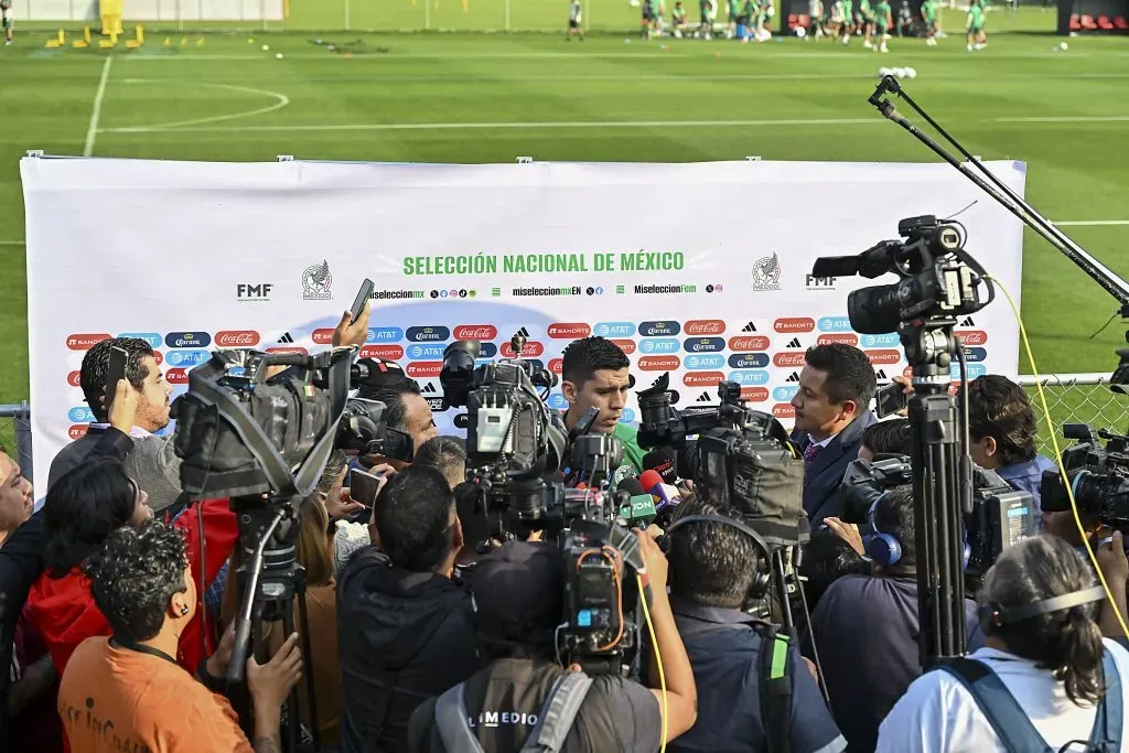 Jesús Angulo habló con la prensa en la previa del doble duelo ante Honduras Foto: Imago7/ Etzel Espinosa