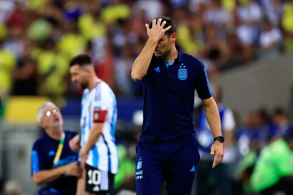 Scaloni podría haber dirigido su último partido con la Selección Argentina. | Getty Images.