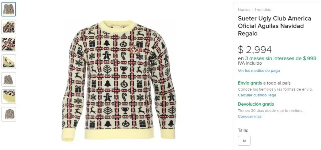 ugly sweater america liga mx