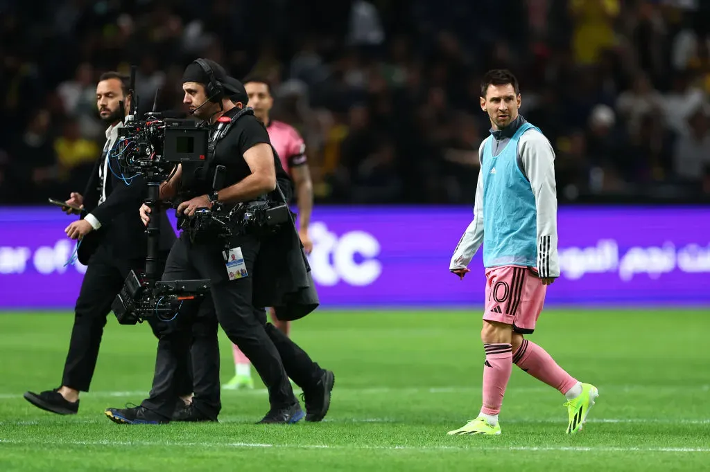 Lionel Messi tuvo apenas unos minutos de acción (Getty Images)