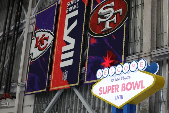 Kansas City Chiefs and San Francisco 49ers en el Super Bowl LVIII. Foto: Getty Images