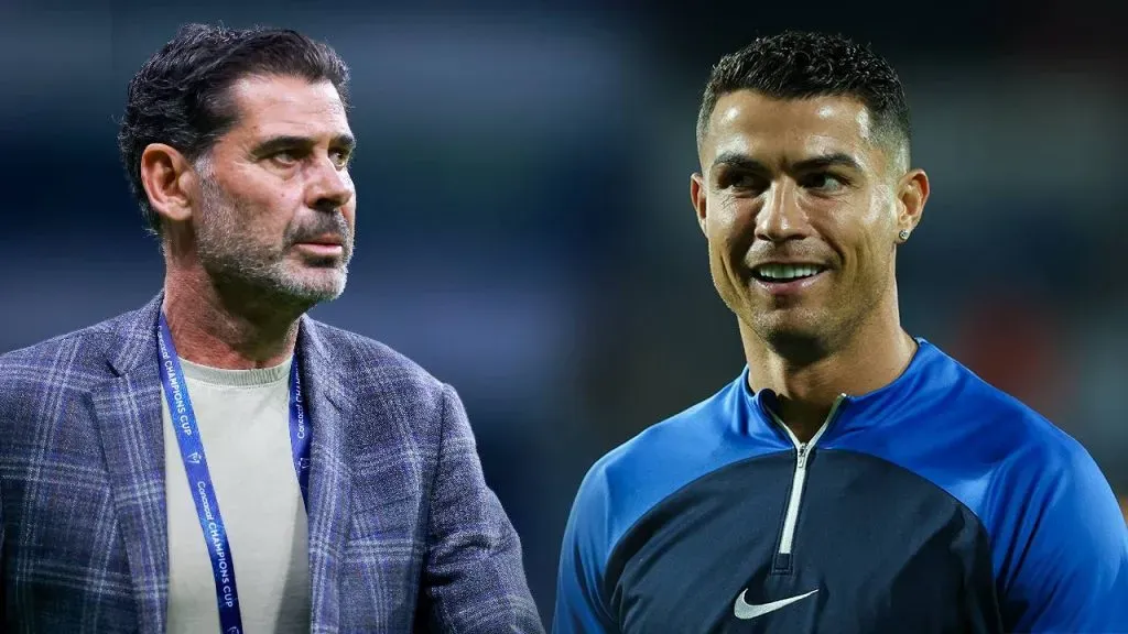 Fernando Hierro y Cristiano Ronaldo