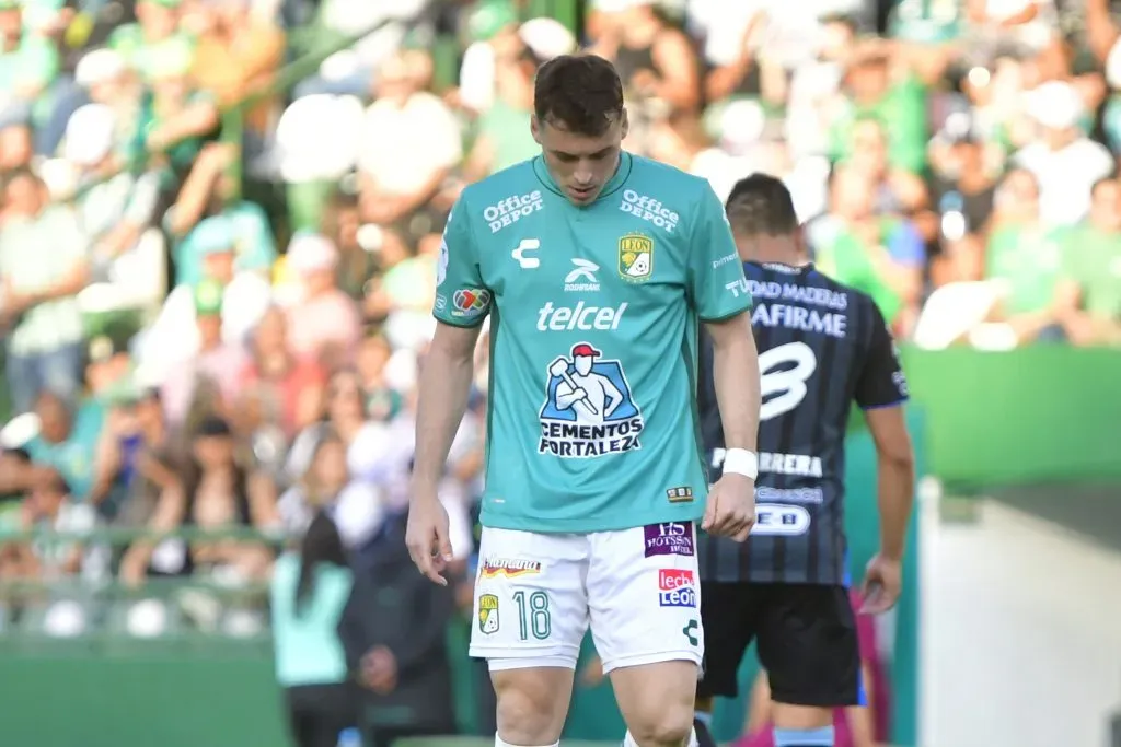 Federico Viñas, durante el partido del León vs Querétaro