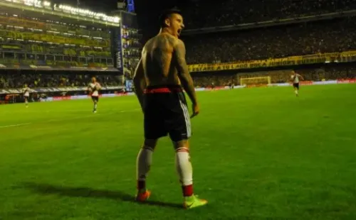 Driussi, el León y La Bombonera en silencio tras el 3-1 para River (año 2017).