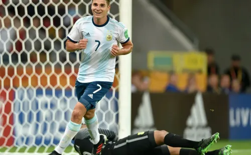 Julián Álvarez, delantero de River y de la Sub-23.