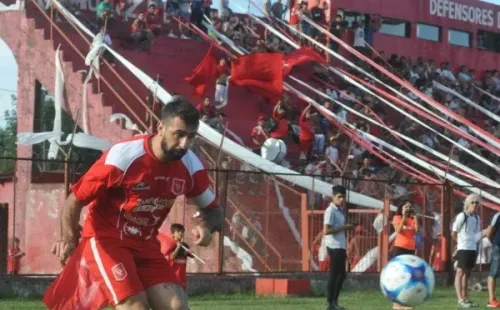 Pratto, en 2017, durante un partido a beneficio de Cambaceres