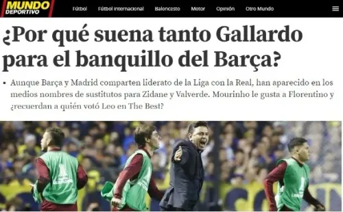 La nota que escribió el Adjunto al director en Mundo Deportivo, un diario muy cercano a la información sobre el Barcelona.