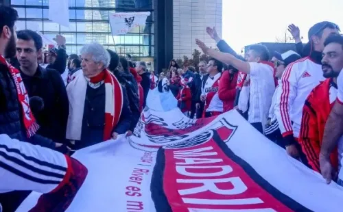 La hinchada de River, en Madrid: luego se vendría el 3-1 histórico.