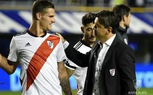 Zuculini, uno de los alumnos de Gallardo. Foto: Prensa River.