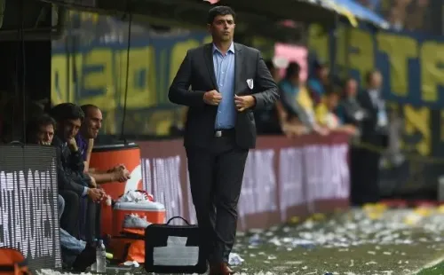 Biscay, como DT de River en la cancha de Boca