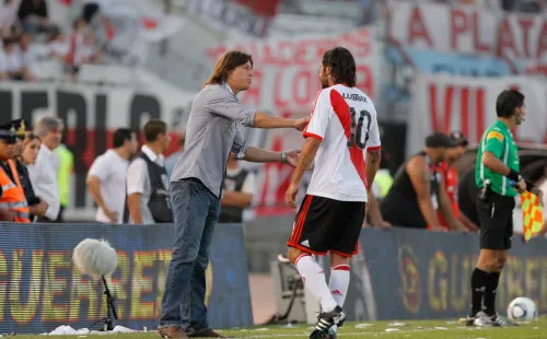 Alejandro Domínguez(10/11 – 11/12). El Chori regresó en el peor momento del club junto a Cavenaghi para regresar a River a Primera y lo lograron. Jugó 31 partidos y anotó seis goles. Fuente: Getty.