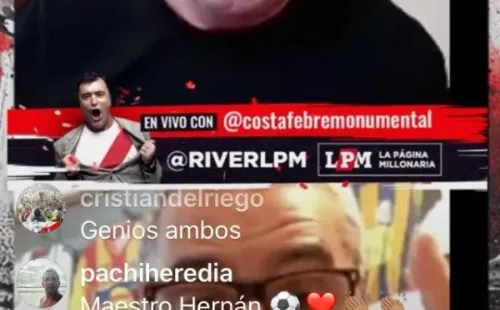 La charla entre Costa Febre y Hernán Díaz se puede revivir en @RiverLPM