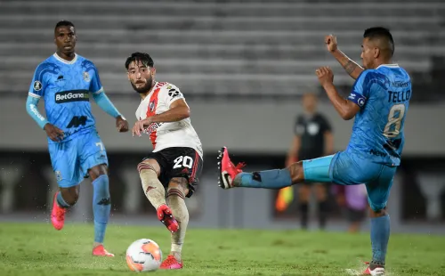 Milton Casco abrió la cuenta en el 8-0 de River sobre Binacional (FOTO: Getty)