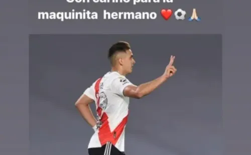 La dedicatoria de Rafael Borré y la respuesta de Matías Suárez (Captura)