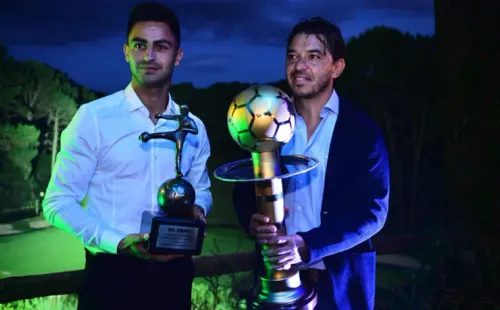 Marcelo Gallardo y Gonzalo Martínez fueron premiados en la edición del 2018