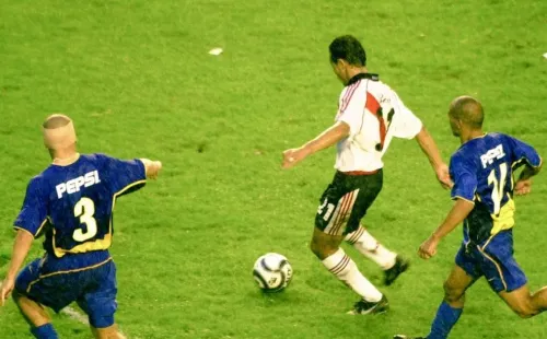 El momento previo a la vaselina histórica en la Bombonera (Archivo)