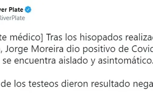 moreira covid positivo