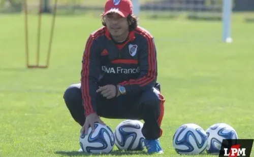 El Muñeco en uno de sus primeros entrenamientos en Ezeiza. (Foto: Archivo).