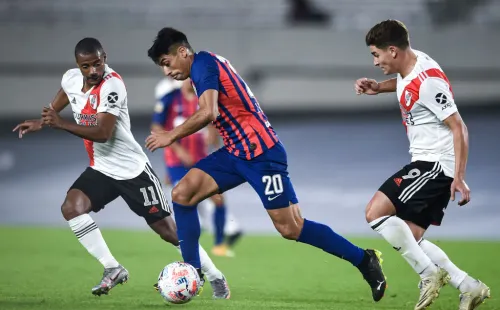 Ramírez jugó contra River en el Monumental (Getty)