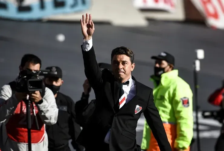 Marcelo Gallardo usó la famosa corbata de Ángel Labruna