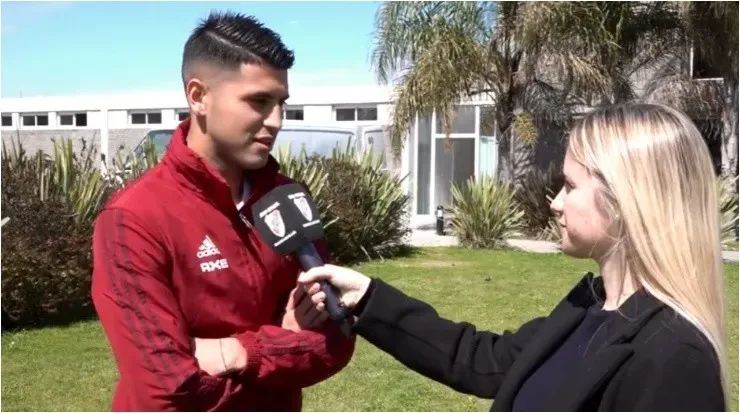 Los jugadores de River también hablan con el sitio oficial (Prensa River)