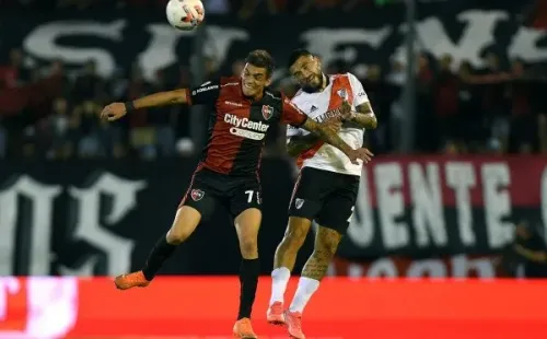 El lateral izquierdo fue uno de los puntos más altos en la victoria de River sobre Newell’s en Rosario. (Foto: Getty).