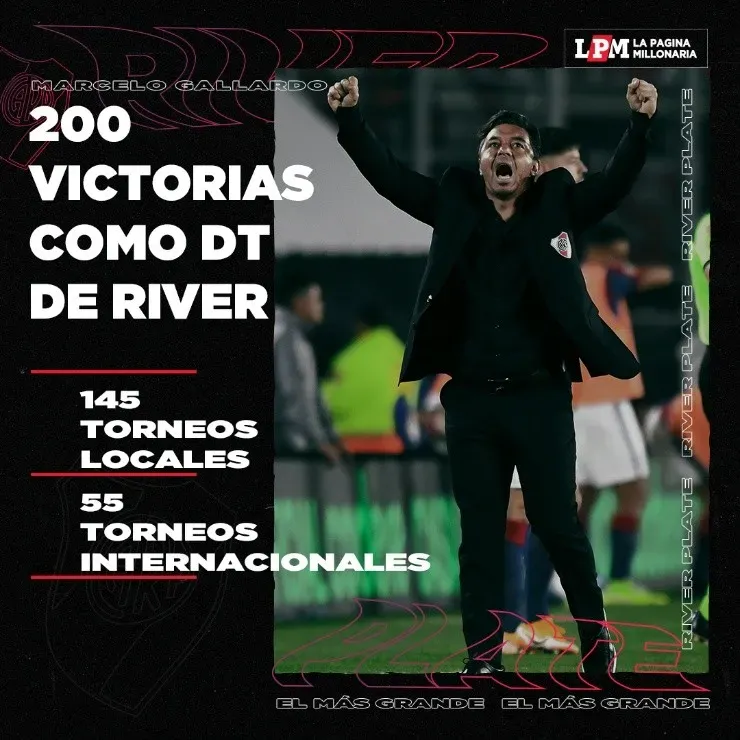 ¿Cómo fueron los triunfos del River de Gallardo?