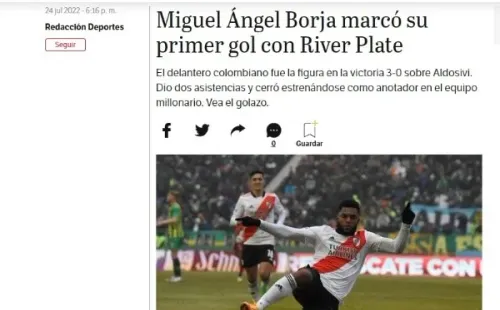 El tradicional Diario El Espectador y el debut en la red para Borja.