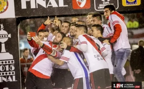 La selfie del campeón.