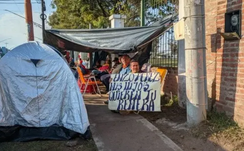 Continúa la locura por River en Chaco. (Foto: @fernandoborda10).