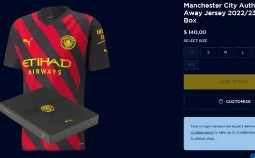 Foto: tienda oficial del Manchester City