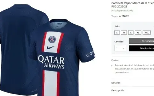 Foto: tienda oficial del PSG