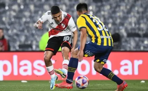 El de Rosario Central podría haber sido el último partido de Juanfer con la camiseta de River. (Foto: Getty).