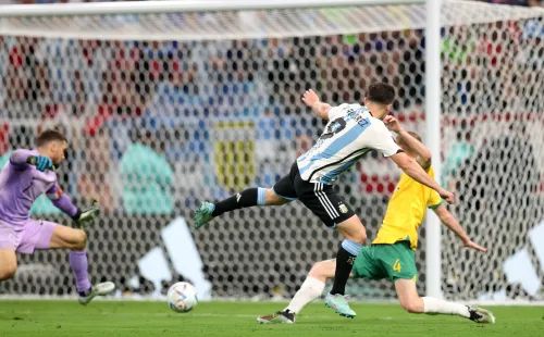 gol julian alvarez argentina australia