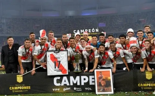 River ganó la edición 2021 del Trofeo de Campeones al golear a Colón en la final. (Foto: Getty).