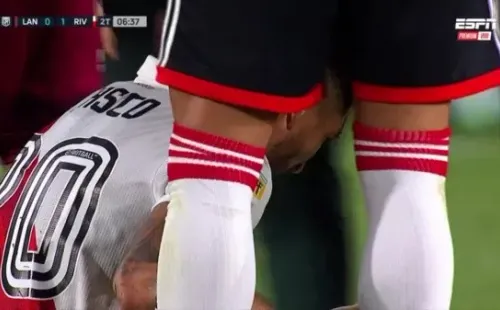 Milton no pudo completar el partido en La Fortaleza.