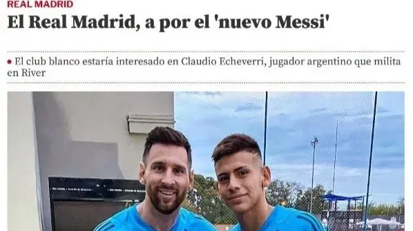 “A por el nuevo Messi”, así tituló Mundo Deportivo la noticia sobre el interés del Merengue.