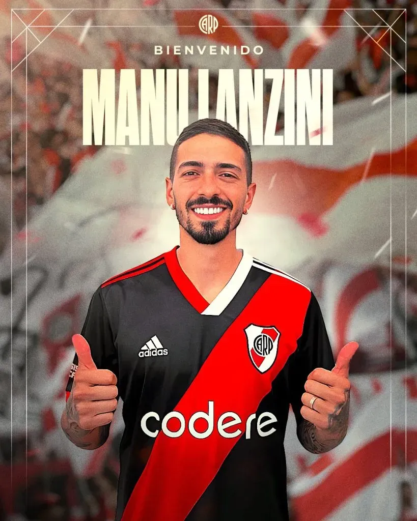 Lanzini fue oficializado como refuerzo de River.