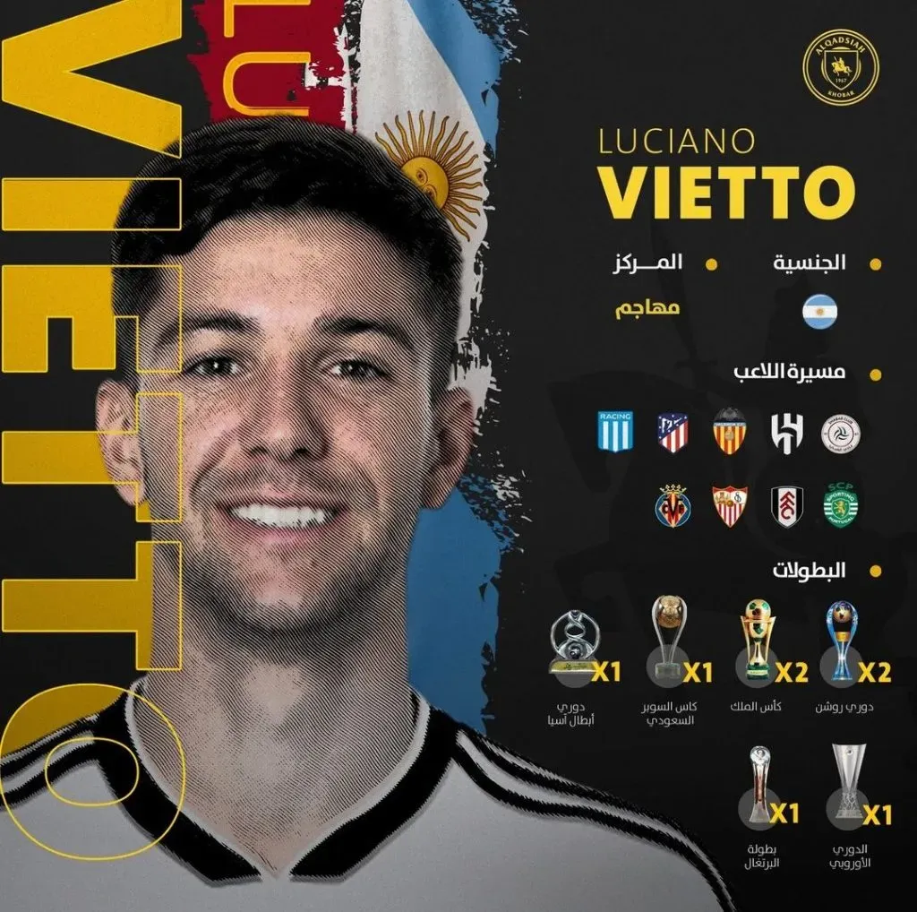 La presentación de Vietto en su nuevo club.
